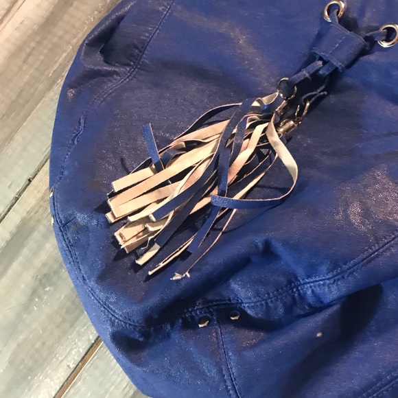 EUC LuLu Blue Hobo bag Handbag - Picture 2 of 4